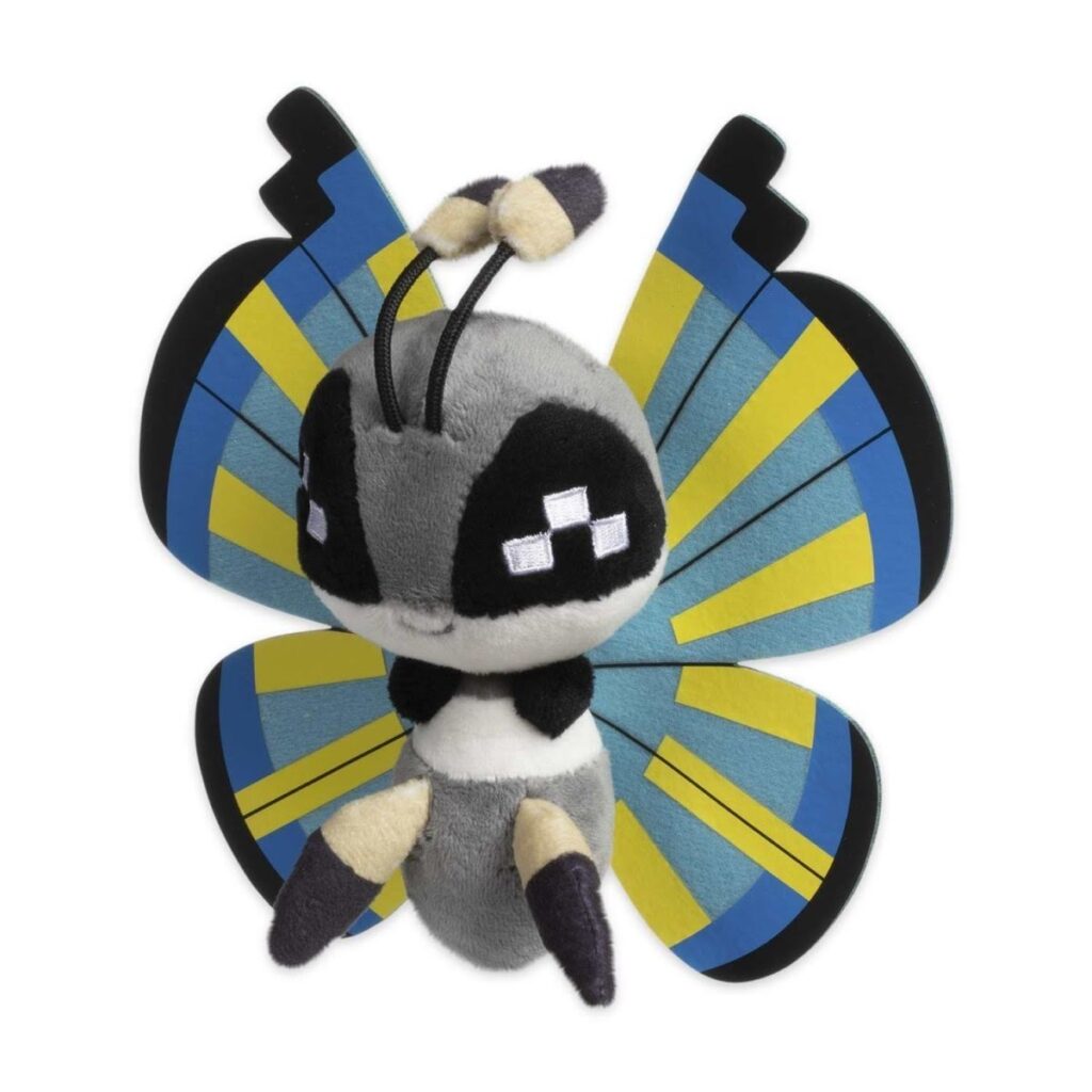 73255368-3de4-523e-aced-6133b26352ee-1024x1024-1.jpg Vivillon (Savanna Pattern) Sitting Cuties Plush – 6 ½ In. - Image 1