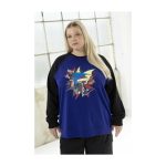 Mega Gyarados Blue Crew Neck Sweatshirt – Adult - Image 5