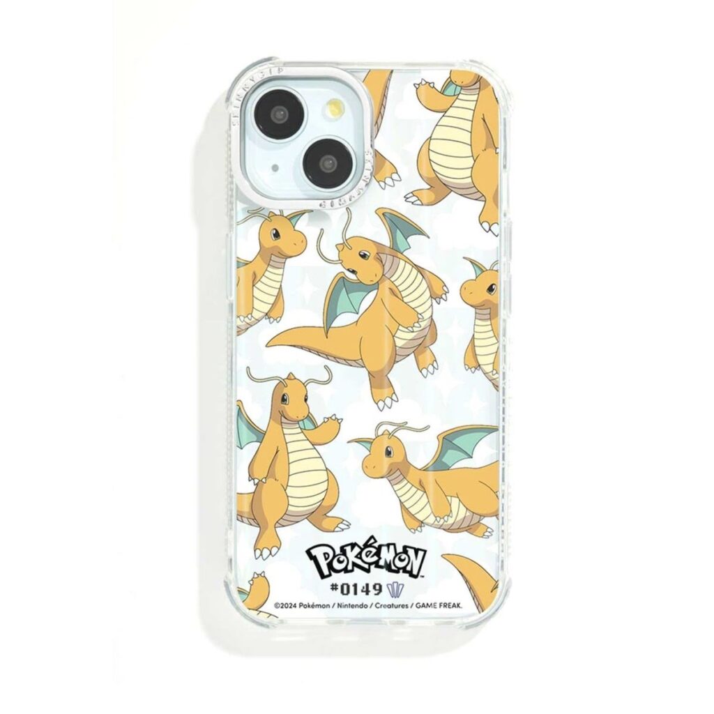 7cfeb503-bea9-58e3-9932-c7feac0ca8a2-1024x1024-1.jpg Pokémon × Skinnydip: #0149 Dragonite Shock Case for iPhone - Image 1