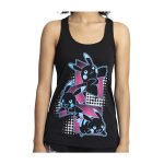Pikachu Neon Pokémon Active Black, Pink & Blue Performance Tank Top – Women