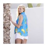 Pokémon Tropical Pikachu & Friends Pool Party Sleeveless Tropical Shirt – Women - Image 7