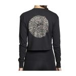 Pikachu, Shiinotic & Friends Pokémon Nature: Fall Black Heavyweight Crop Long-Sleeve Shirt – Women - Image 2