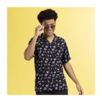 Pokémon Tropical Ditto & Pelipper Black Tropical Shirt – Men - Image 3