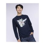 N Pokémon Trainers Midnight Navy French Terry Crew Neck Sweatshirt – Adult - Image 3