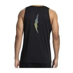 Pikachu Neon Pokémon Active Black, Green & Blue Performance Tank Top – Men - Image 2