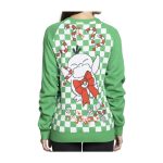 Psyduck Holiday Green Knit Sweater – Adult - Image 2