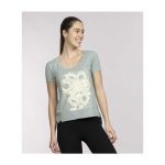 Pikachu & Sunflora Pokémon Nature: Spring Green Scoop Neck Festival T-Shirt – Women - Image 3
