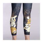 Dedenne & Mimikyu Black 7/8 Length Leggings – Adult - Image 7