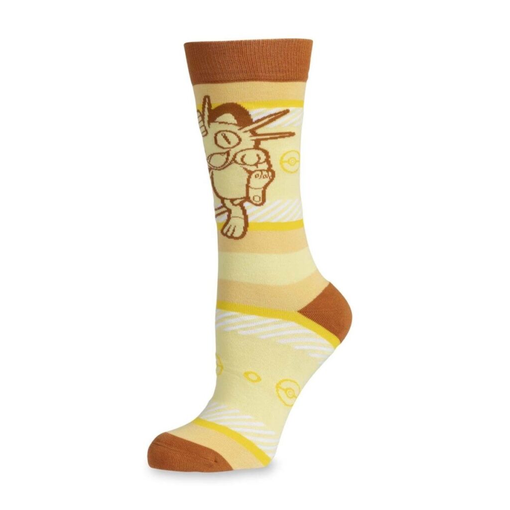 a13c7c12-41bd-5a27-83ac-89b46439bfd2-1024x1024-1.jpg Meowth Playtime Crew Socks (One Size-Adult) - Image 1