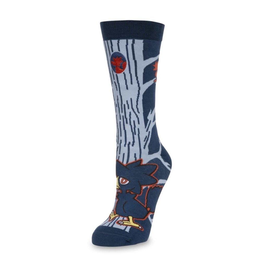 a3d89c74-9d19-581a-ab60-4b9e909d8644-1024x1024-1.jpg Murkrow Woods Crew Socks (One Size-Adult) - Image 1