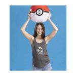 Espeon & Umbreon Summer Fun Dark Gray Fitted Racerback Tank Top – Women - Image 4