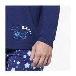 Pikachu Blue Relaxed Fit Crew Neck Long-Sleeve T-Shirt – Men - Image 6