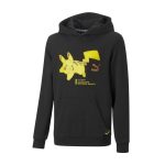 PUMA × Pokémon: Pikachu Puma Black French Terry Pullover Hoodie – Youth