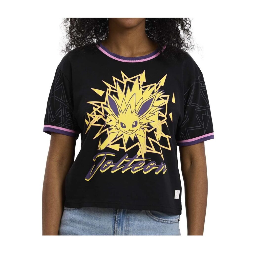 b00387b3-2281-5f82-a342-8eacea7712fe-1024x1024-1.jpg Eevee Evolutions: Jolteon Crew Neck T-Shirt – Women - Image 1
