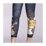 Dedenne & Mimikyu Black 7/8 Length Leggings – Adult - Image 8
