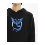 Pokémon GO Teams: Team Mystic Embroidered Black Fitted Pullover Hoodie – Adult - Image 4