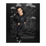 Gyarados Pokémon Take Flight Charcoal & Black Heavyweight Pullover Hoodie – Adult - Image 6