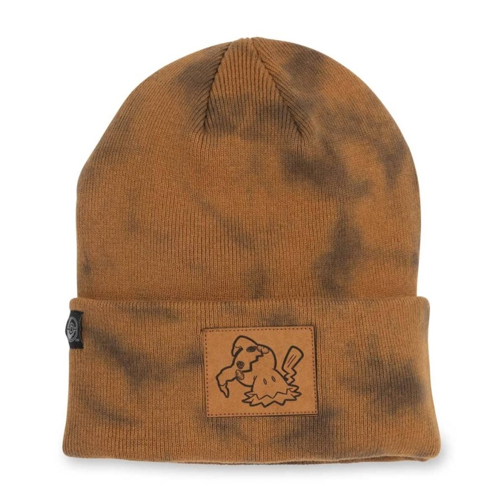 beae98b8-02db-5a0e-a062-67091fba1d03-1024x1024-1.jpg Mimikyu Brown Tie-Dye Cuff Beanie (One Size-Adult) - Image 1