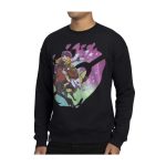 Serena Pokémon Trainers Black Oversize Drop-Shoulder Crew Neck Sweatshirt – Adult