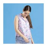 Pokémon Tropical Sunny Seas Purple Sleeveless Tropical Shirt – Women - Image 4