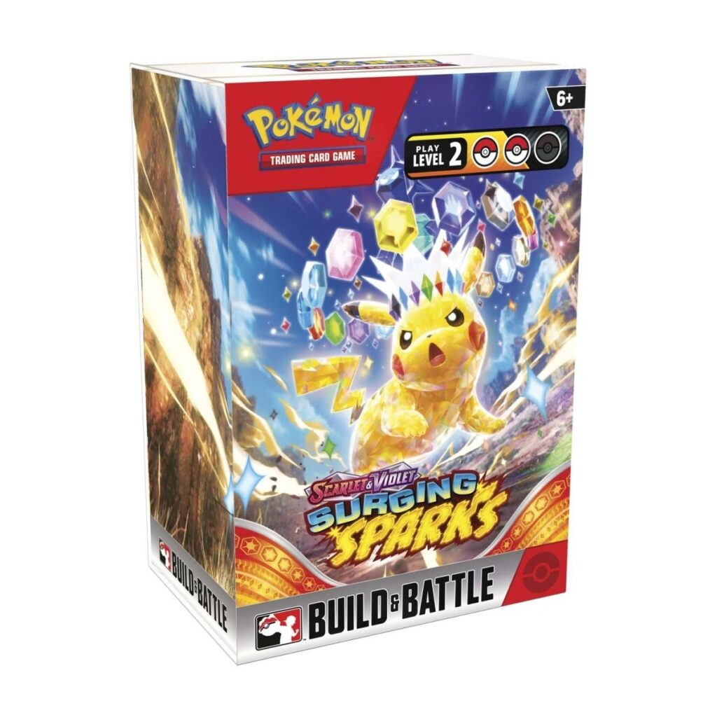 c432fdb7-5a3f-5149-9691-185634e67da4-1024x1024-1.jpg Pokémon TCG: Scarlet & Violet-Surging Sparks Build & Battle Box - Image 1