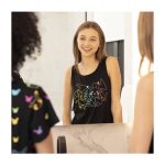 Pikachu & Yamper Electric Pals Black Relaxed Fit Scoop Neck Tank Top – Women - Image 7