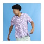 Pokémon Tropical Ditto & Pelipper Purple Tropical Shirt – Men - Image 4