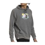 Espeon & Umbreon Summer Fun Heather Gray Fitted Pullover Hoodie – Adult