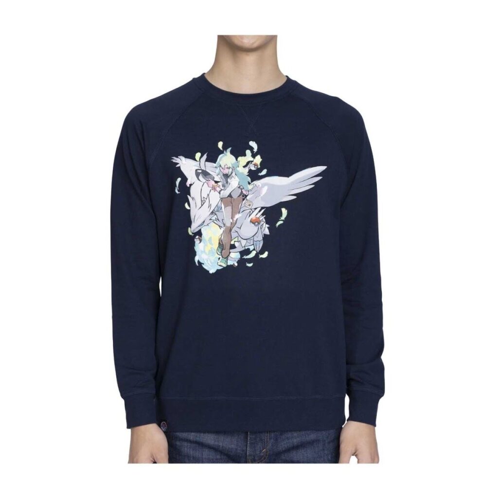cf7f4a2c-b7d8-5013-92e8-ee1ea66b3b4b-1024x1024-1.jpg N Pokémon Trainers Midnight Navy French Terry Crew Neck Sweatshirt – Adult - Image 1