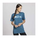 Mushroom Forest Pokémon Nature: Fall Blue Relaxed Fit Crew Neck T-Shirt – Adult - Image 6