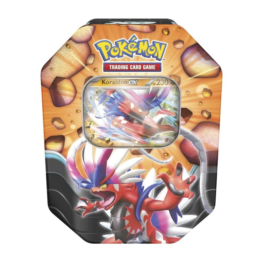 d70ace36-3ac5-504d-b925-db6f45c3d522-1024x1024-1.jpg Pokémon TCG: Slashing Legends Tin (Koraidon ex) - Image 1