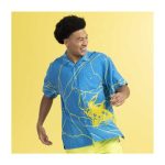 Pokémon Tropical Pikachu Blue Lightning Tropical Shirt – Men - Image 3