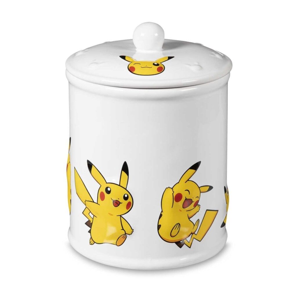 e14eb74b-ddd4-5cb9-9296-e85b4d499854-1024x1024-1.jpg Pikachu Kitchen Ceramic Treat Jar - Image 1