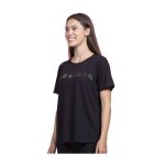 Kanto Gym Badge Black Relaxed Fit Crew Neck T-Shirt – Women - Image 4