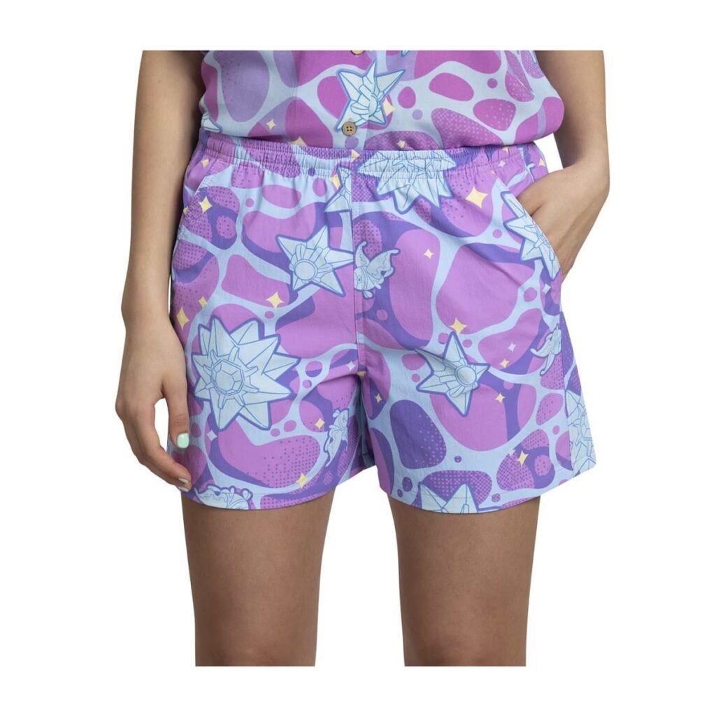 e2c7b5a0-b01c-518c-9aaf-008171b8cfbe-1024x1024-1.jpg Pokémon Tropical Dreamy Seas Shorts – Women - Image 1