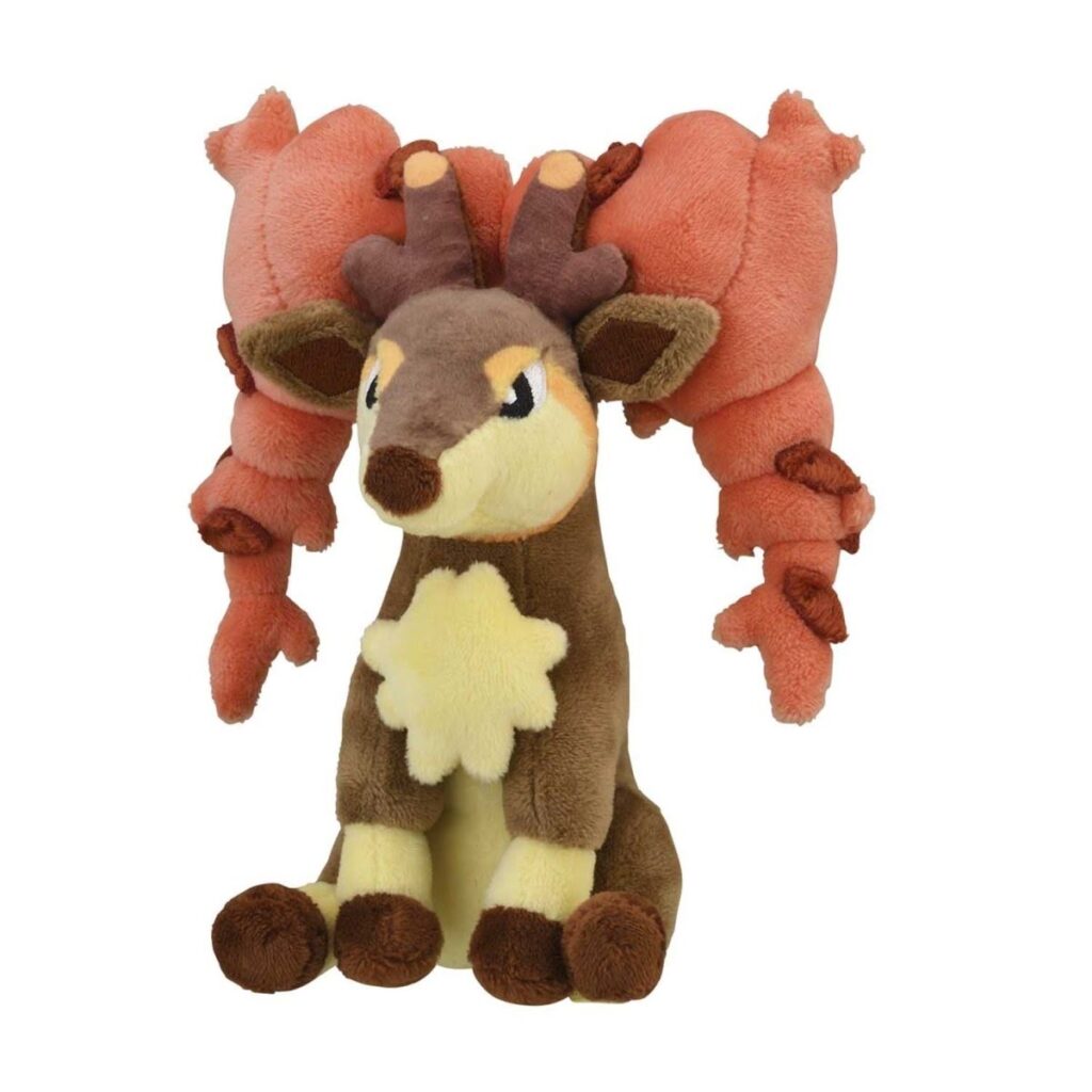 e5aa6e77-3525-5225-ba3c-bff8e6a1cc31-1024x1024-1.jpg Sawsbuck (Autumn Form) Sitting Cuties Plush – 6 In. - Image 1