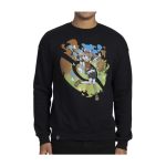 May Pokémon Trainers Black Oversize Drop-Shoulder Crew Neck Sweatshirt – Adult