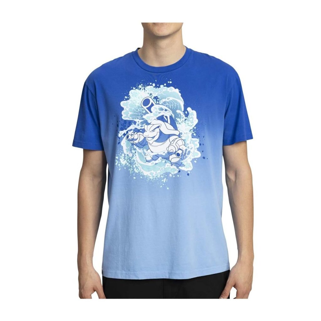 ea24bc83-7e8e-5935-9c6c-123d44c3340d-1024x1024-1.jpg Mega Blastoise Blue T-Shirt – Adult - Image 1