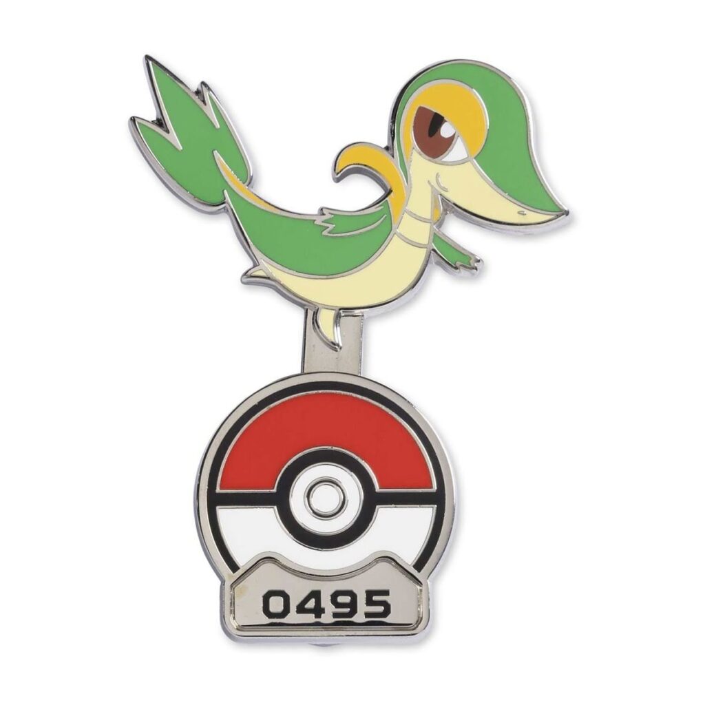 eb783ccc-314b-5255-8760-6997cec82518-1024x1024-1.jpg Pokémon Gallery Pins: Snivy Standing Pin - Image 1