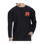 Team Rocket HQ Collection Black Relaxed Fit Long-Sleeve T-Shirt – Adult