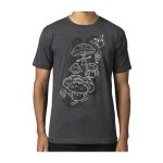 Pikachu, Shiinotic & Friends Pokémon Nature: Fall Black Relaxed Fit Crew Neck T-Shirt – Adult
