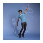 Mushroom Forest Pokémon Nature: Fall Blue Relaxed Fit Crew Neck T-Shirt – Adult - Image 7