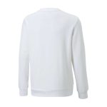 PUMA × Pokémon: Pikachu Puma White French Terry Relaxed Crew Neck Sweatshirt – Youth - Image 2