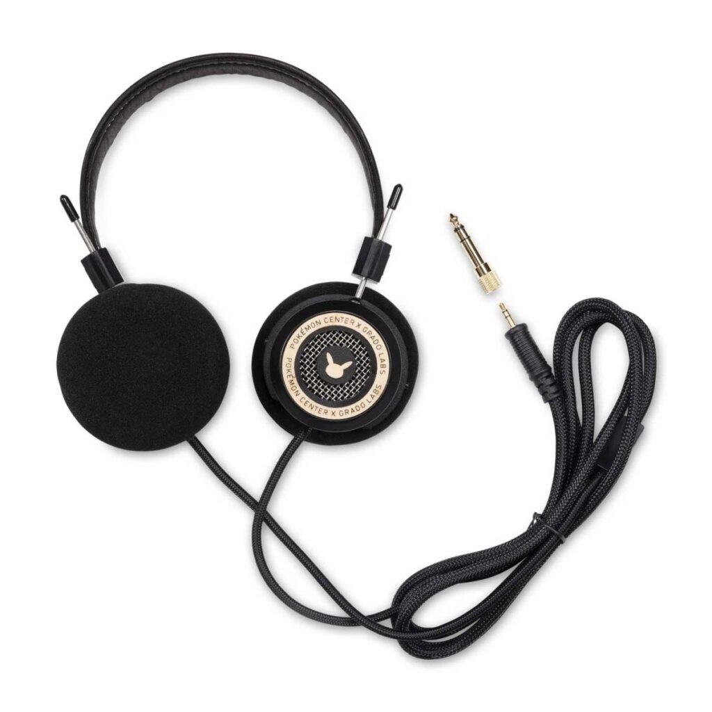 f66a3f6e-9677-581b-a025-695368b41291-1024x1024-1.jpg Pokémon Audio Collection: Pokémon Center × Grado Labs Pikachu Headphones (Black Aluminum) - Image 1