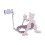 Mewtwo with Rare Candy Pokémon Held Item Pin