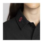 Budew, Roselia & Roserade Pokémon Nature: Fall Black Utility Jacket – Women - Image 7